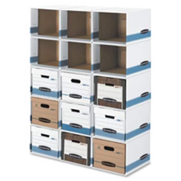 Fellowes FEL01626 File-Cube Box Shell; Ltr-Lgl;12 in. x 15 in. x 10 in.; 6-PK; White-Blue FEL01626 - main